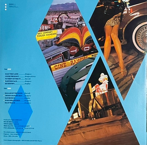 Bad Company (3) : Rough Diamonds (LP, Album, Club, CRC)