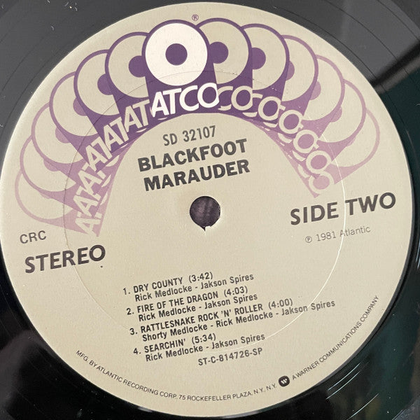 Blackfoot (3) : Marauder (LP, Album, Club, CRC)