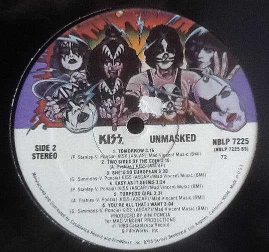 Kiss : Unmasked (LP, Album, PRC)