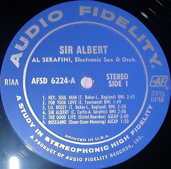 Al Serafini And His Orchestra : Sir Albert  (LP, Album)