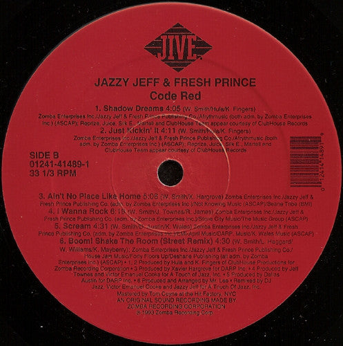 DJ Jazzy Jeff & The Fresh Prince : Code Red (LP)