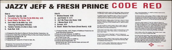 DJ Jazzy Jeff & The Fresh Prince : Code Red (LP)