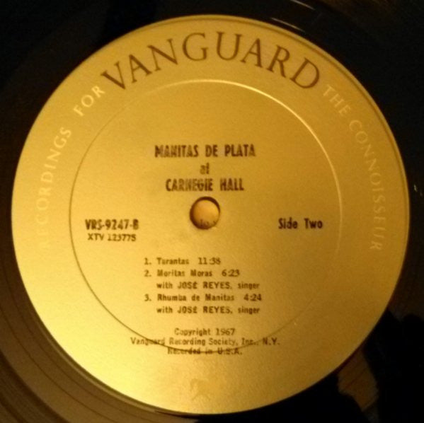 Manitas De Plata : Manitas De Plata At Carnegie Hall (LP, Mono)