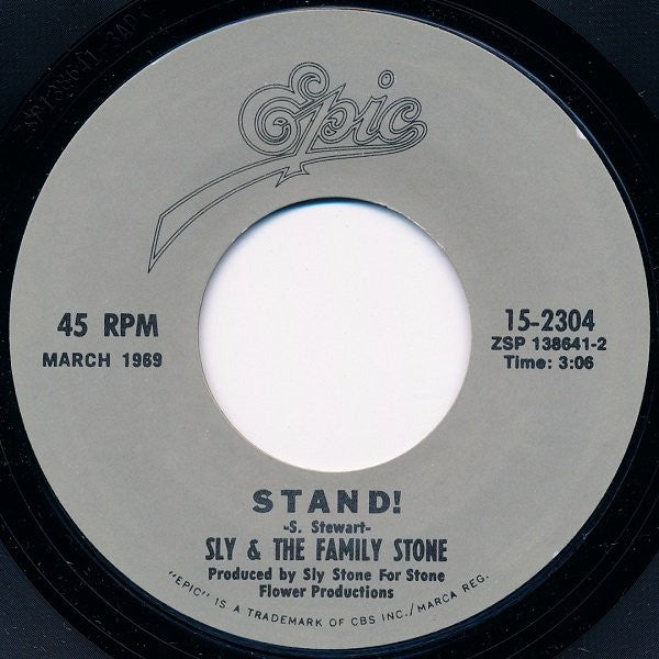 Sly & The Family Stone : Stand! / I Want To Take You Higher (7", Single, Mono, RE, Styrene)