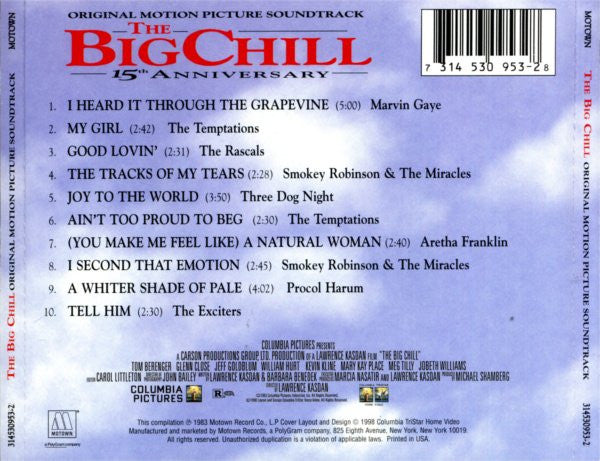 Various : The Big Chill (Original Motion Picture Soundtrack) (CD, Comp, RE, RM, PMD)