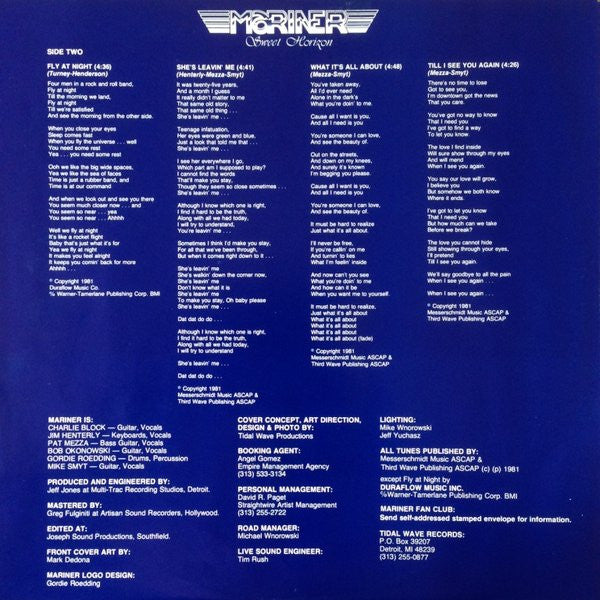 Mariner (3) : Sweet Horizon (LP, Album)