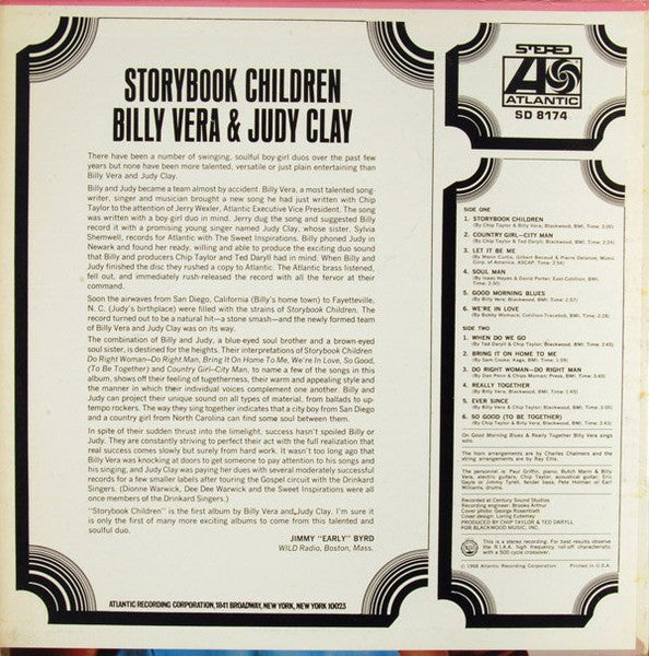 Billy Vera & Judy Clay : Storybook Children (LP, Album)