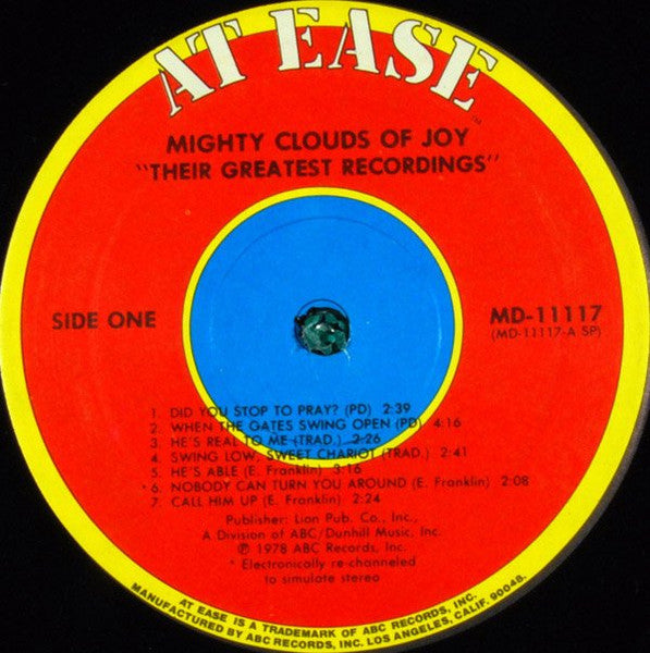 The Mighty Clouds Of Joy : Their Greatest Recordings (LP, Comp)