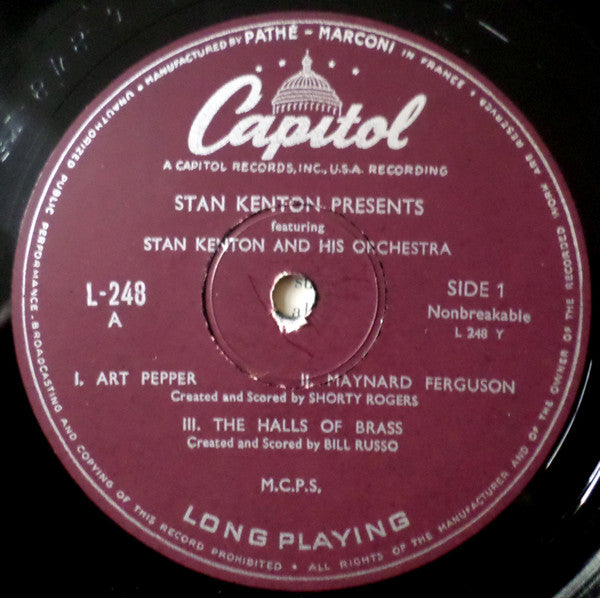 Stan Kenton And His Orchestra : Stan Kenton Presents (10", Album)