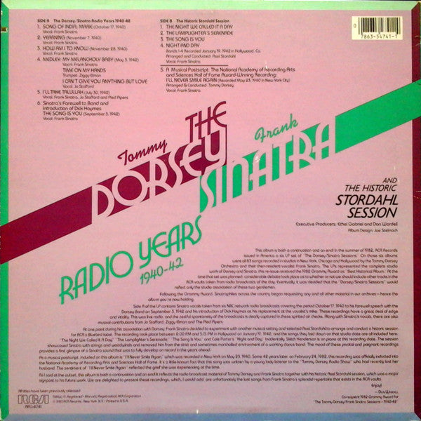 Tommy Dorsey, Frank Sinatra : The Tommy Dorsey / Frank Sinatra Radio Years And The Historic Stordahl Session (LP, Album, Comp)