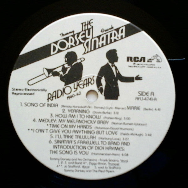 Tommy Dorsey, Frank Sinatra : The Tommy Dorsey / Frank Sinatra Radio Years And The Historic Stordahl Session (LP, Album, Comp)