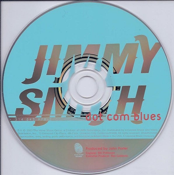 Jimmy Smith : Dot Com Blues (CD, Album, Club)