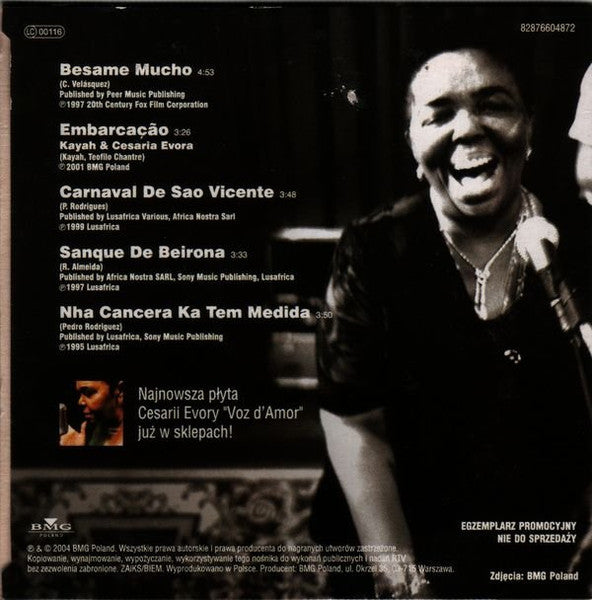 Cesaria Evora : Najpiękniejsze Przeboje (CD, Comp, Promo)