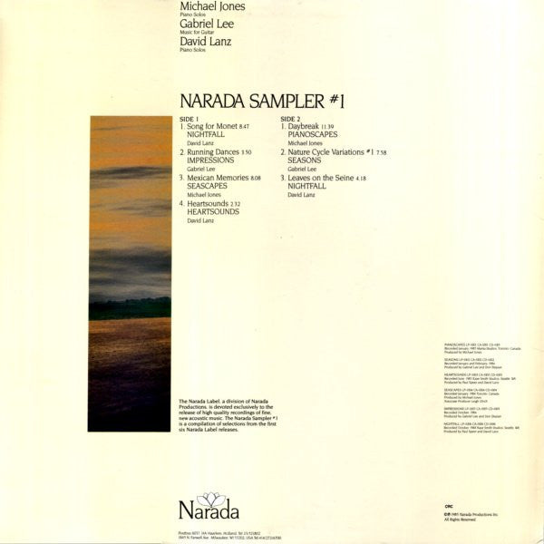 Michael Jones, Gabriel Lee, David Lanz : Narada Sampler #1 (LP, Comp, Club, Smplr)
