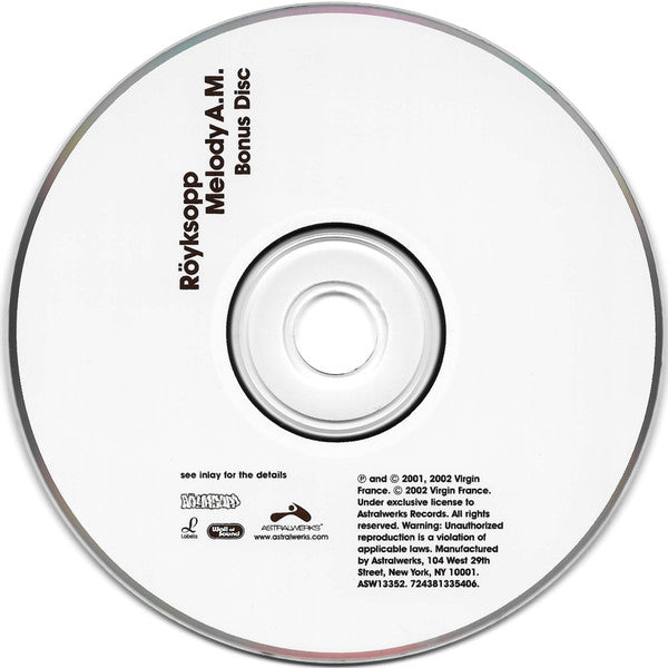 Röyksopp : Melody A.M. (CD, Album + CD, Enh)