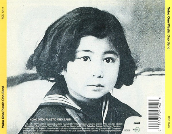 Yoko Ono / The Plastic Ono Band : Yoko Ono / Plastic Ono Band (CD, Album, Num, RE, RM)
