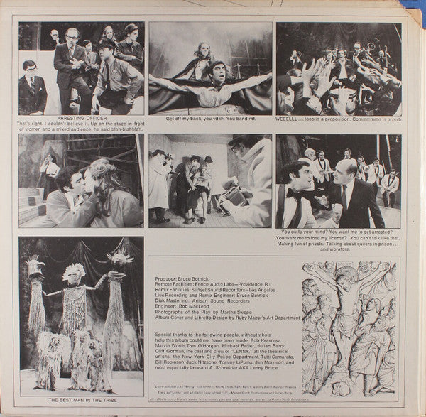 "Lenny" Original Broadway Cast : Lenny (2xLP, Pit)