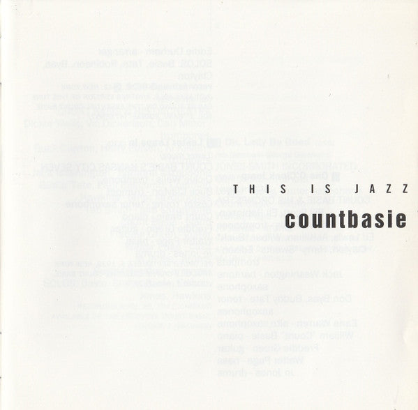 Count Basie : This Is Jazz (CD, Comp)