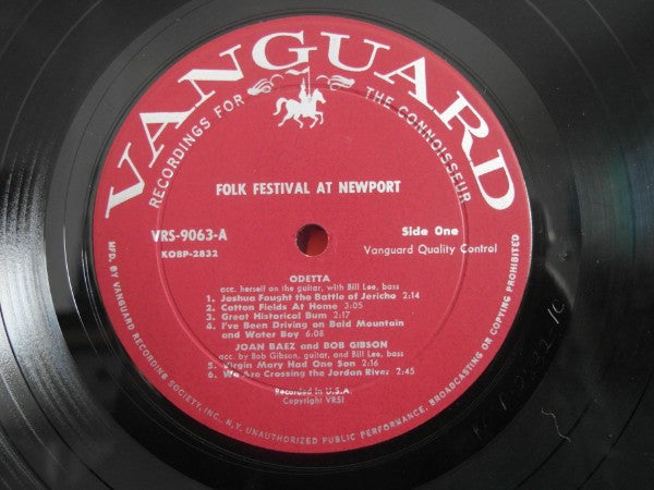 Various : Folk Festival At Newport Vol. 2 (LP, Mono)