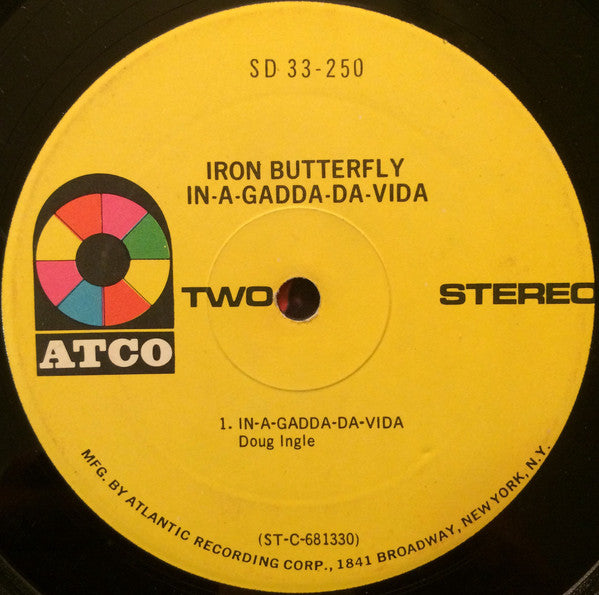 Iron Butterfly : In-A-Gadda-Da-Vida (LP, Album, RE)