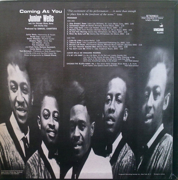 Junior Wells : Coming At You (LP, Album, RE)