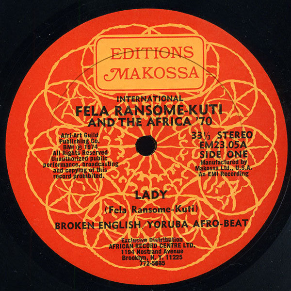 Fela Kuti And Africa 70 : Shakara (LP, Album)