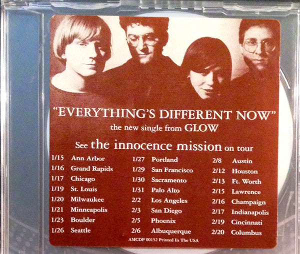 The Innocence Mission : Everything's Different Now (CD, Single, Promo)