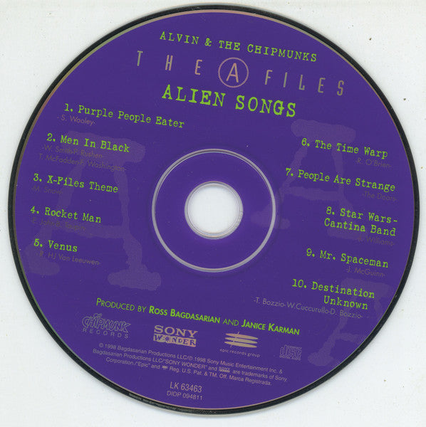 The Chipmunks : The A Files (CD, Album)