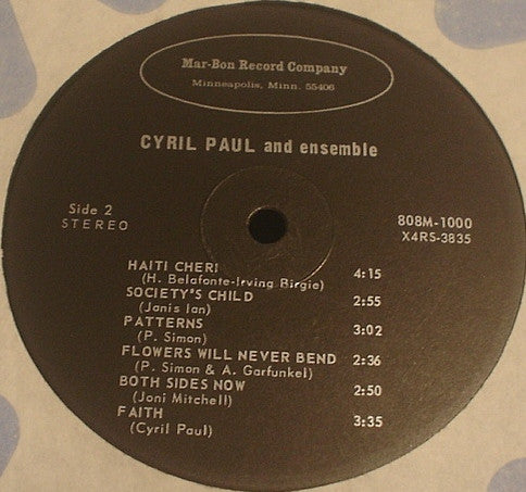 Cyril Paul & Ensemble : Brown Baby (LP, Album)