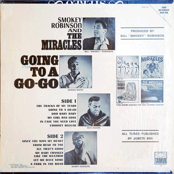 The Miracles : Going To A Go-Go (LP, Album, Mono, RE)