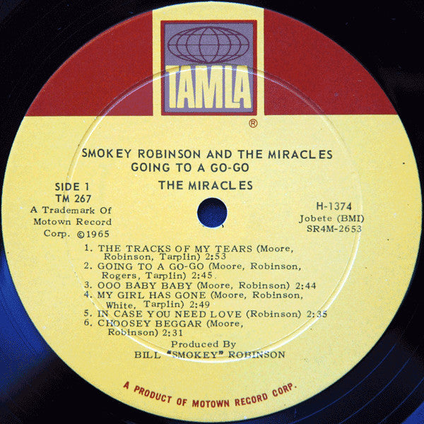 The Miracles : Going To A Go-Go (LP, Album, Mono, RE)