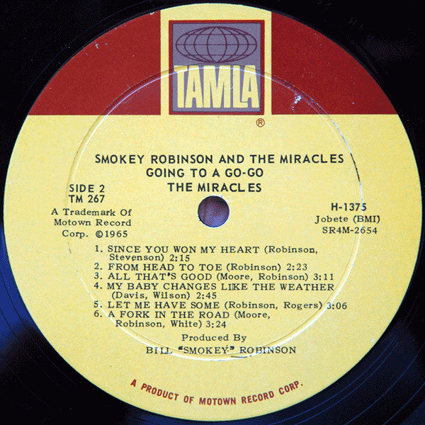 The Miracles : Going To A Go-Go (LP, Album, Mono, RE)