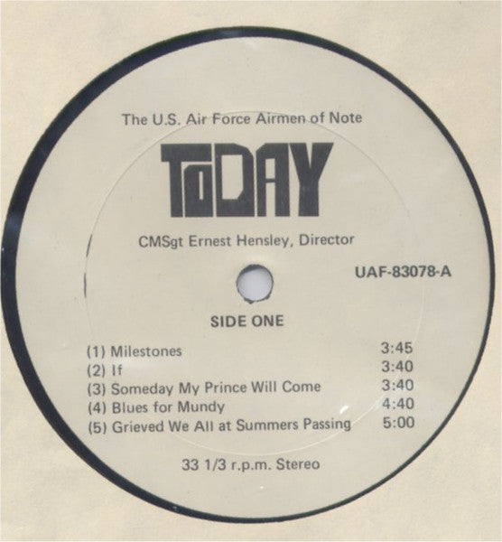 United States Air Force Jazz Ensemble - The Airmen Of Note : Today (LP)