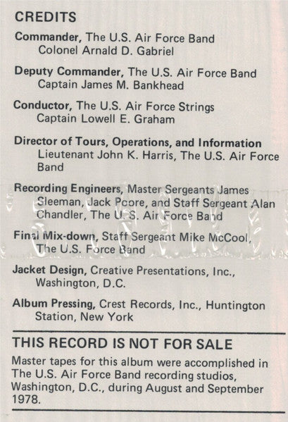 United States Air Force Jazz Ensemble - The Airmen Of Note : Today (LP)