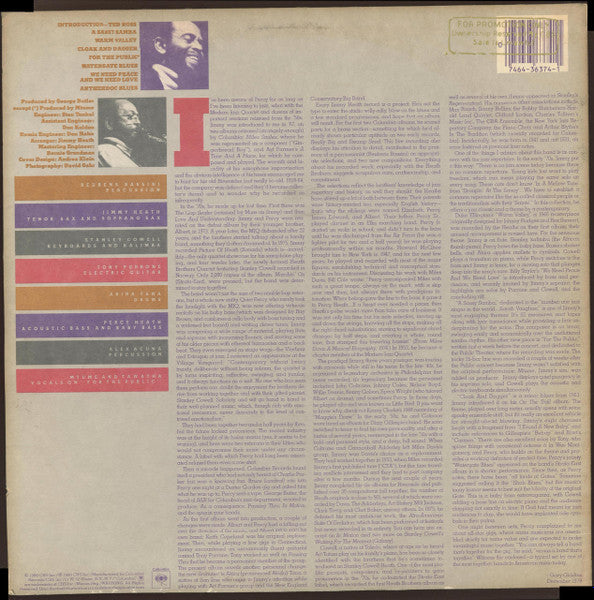 The Heath Brothers : Live At The Public Theater (LP, Album, Promo)