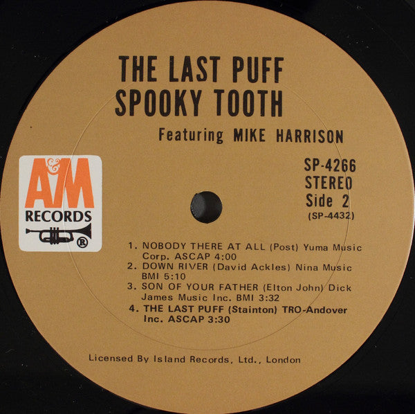 Spooky Tooth Featuring Mike Harrison (2) : The Last Puff (LP, Album, Ter)