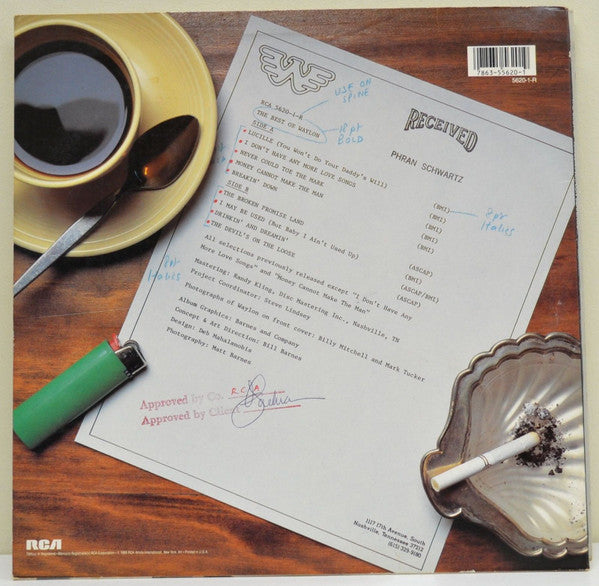Waylon Jennings : The Best Of Waylon (LP, Comp)
