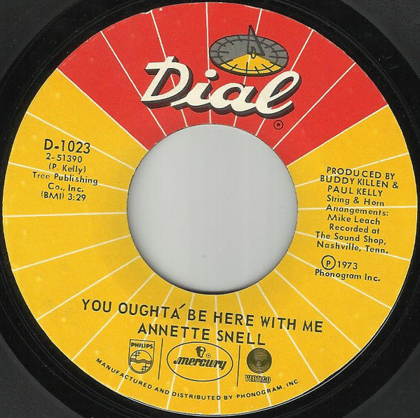 Annette Snell : You Oughta Be Here With Me / Footprints On My Mind (7", Single)