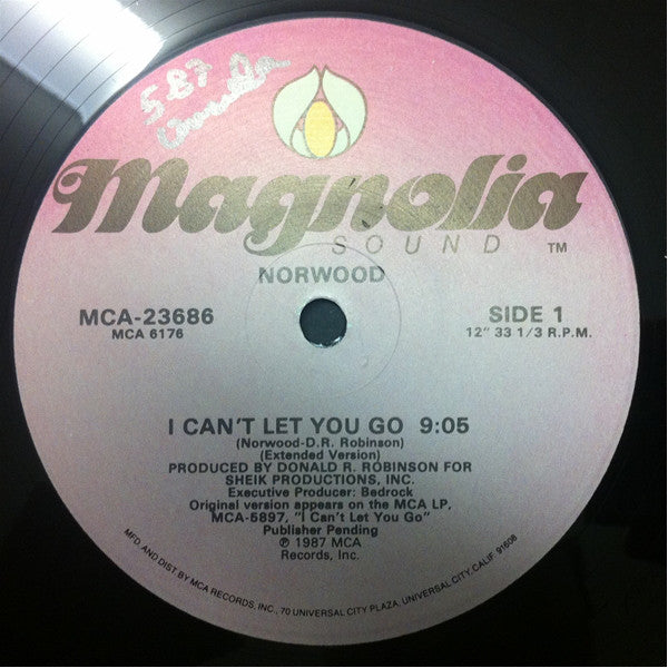 Norwood : I Can't Let You Go (12", Glo)