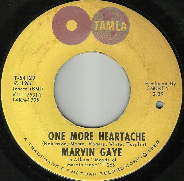Marvin Gaye : One More Heartache (7", Single)