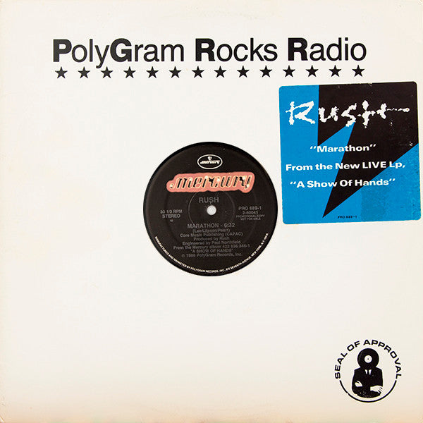 Rush : Marathon (12", Promo)