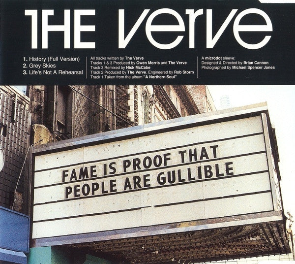 The Verve : History (CD, Single)