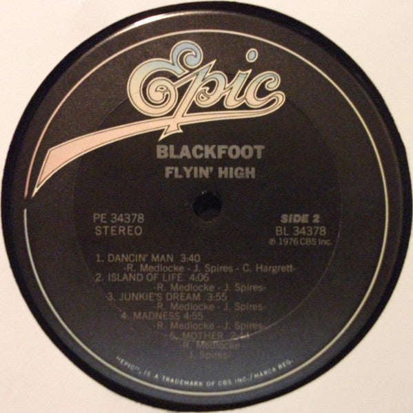 Blackfoot (3) : Flyin' High (LP, Album, RE, Ter)