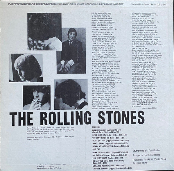 The Rolling Stones : The Rolling Stones, Now! (LP, Album, Mono, Glo)