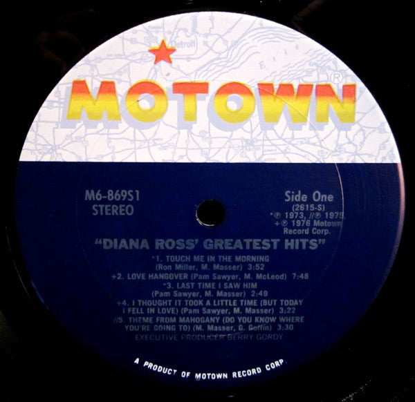 Diana Ross : Diana Ross' Greatest Hits (LP, Comp, Ter)