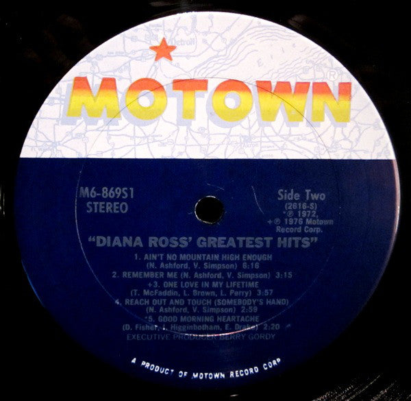 Diana Ross : Diana Ross' Greatest Hits (LP, Comp, Ter)