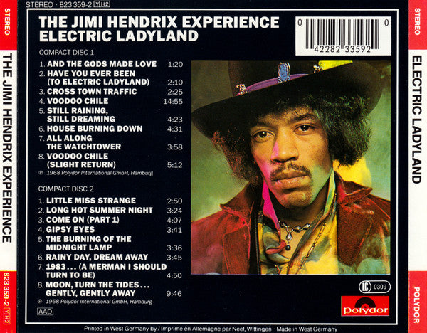 The Jimi Hendrix Experience : Electric Ladyland (2xCD, Album, RE)