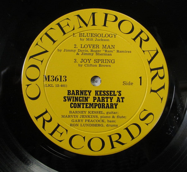 Barney Kessel : Barney Kessel's Swingin' Party At Contemporary (LP, Album, Mono)