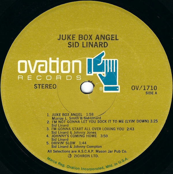 Sid Linard : Juke Box Angel (LP)