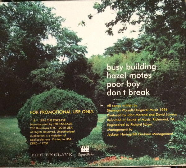 Shannon Worrell & Kristin Asbury : Busy Building (CD, Single, Promo, Dig)